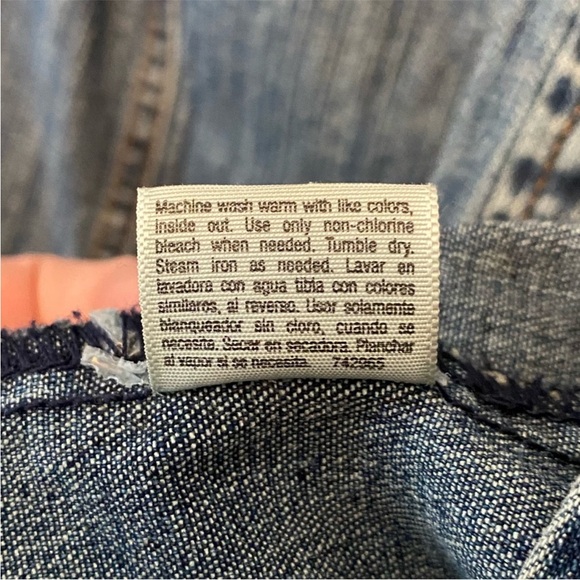 St. John’s Bay Denim Jacket 2X | Stretch Jean Jacket | Classic Blue | Like New - Picture 6 of 11